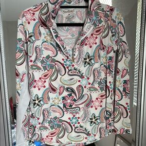 San Soleil Golf Women's Paisley Print Top - Multicolor